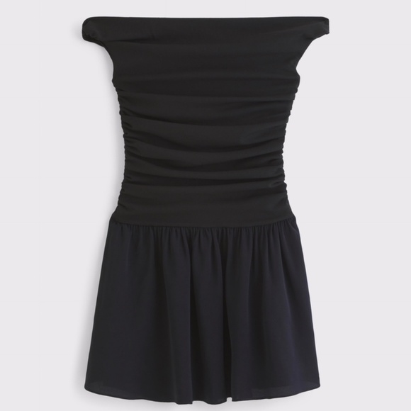 Off-The-Shoulder Ruched Mini Dress - Picture 5 of 10